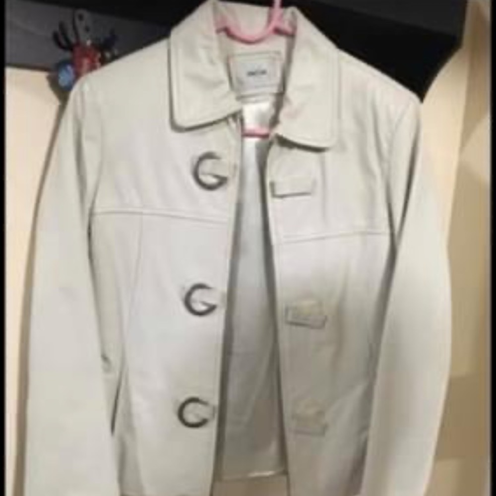 Prune leather jacket